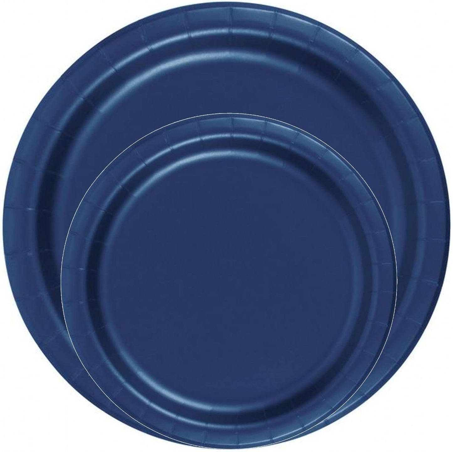 Party Favors Plus Navy Blue Wax Coated Paper Plates 240 Count