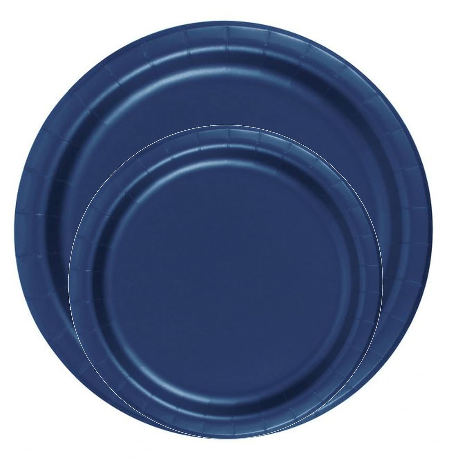 Party Favors Plus Navy Blue Paper Dessert Plates 24 Count