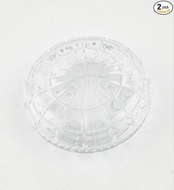 Party Favors Plus Clear Glass Bomboniera Favor Dishes Sawtooth Edge 4 Inch 2 Count
