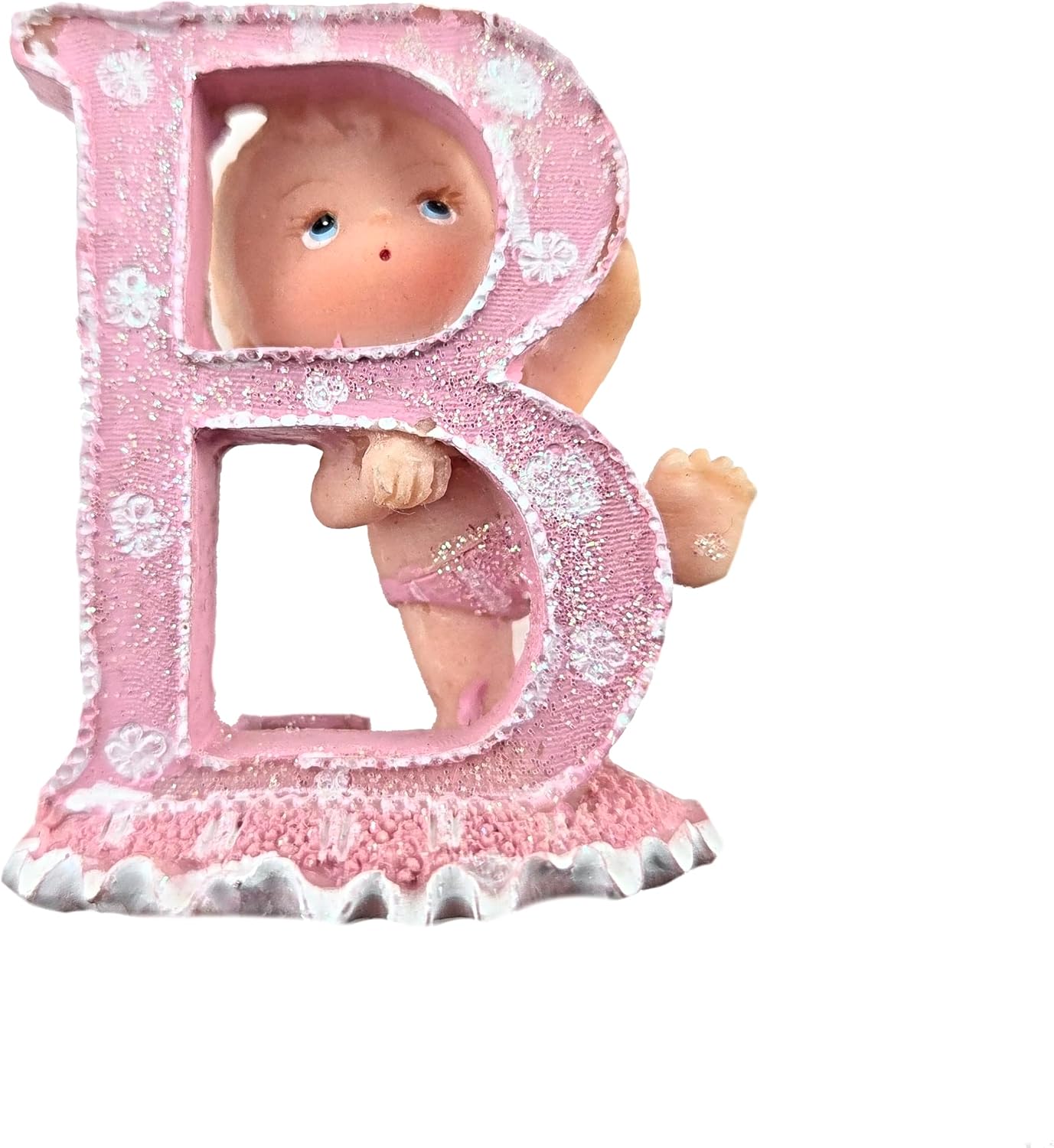 Party Favors Plus Polyresin Baby Letter Figurines Multicolor 2.5 Inch 4 Count