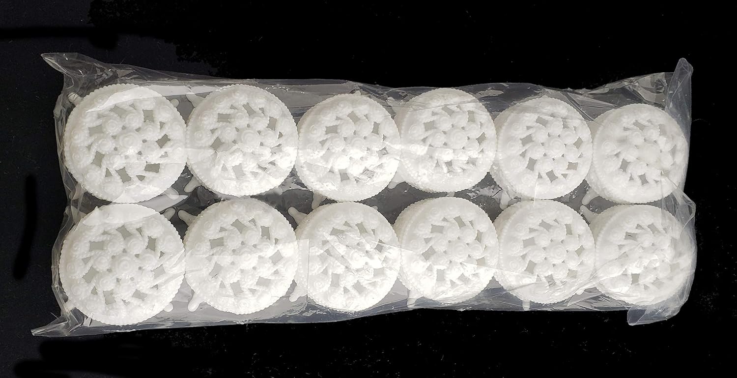 Party Favors Plus White Plastic Round Trinket Containers 12 Count