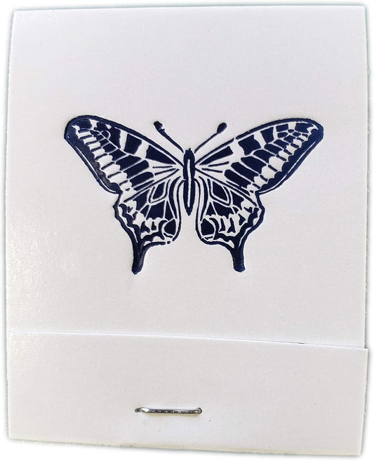 Party Favors Plus White Imprinted Butterfly Matchbooks 50 Count