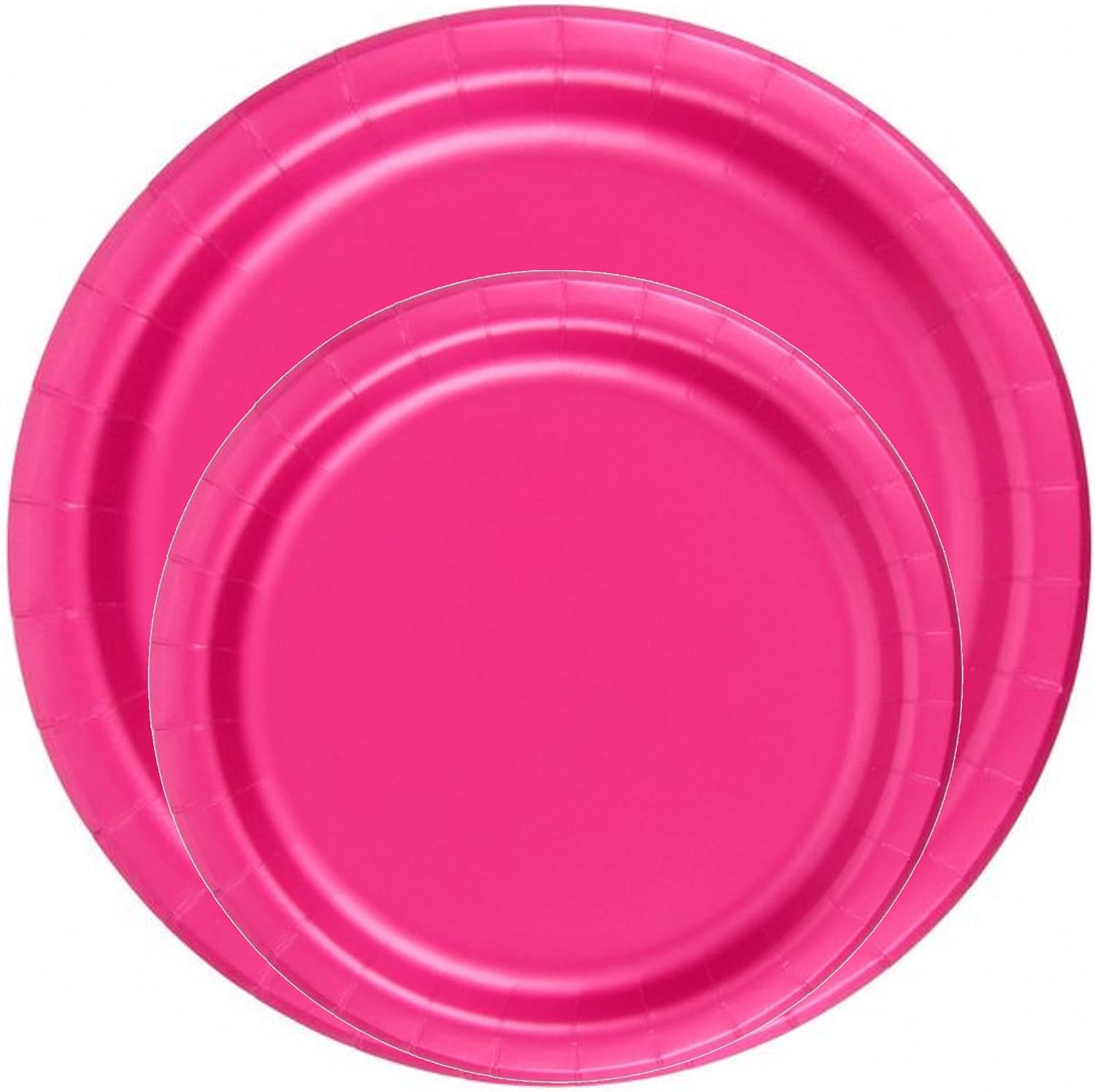 Party Favors Plus Hot Pink Paper Plates 48 Count