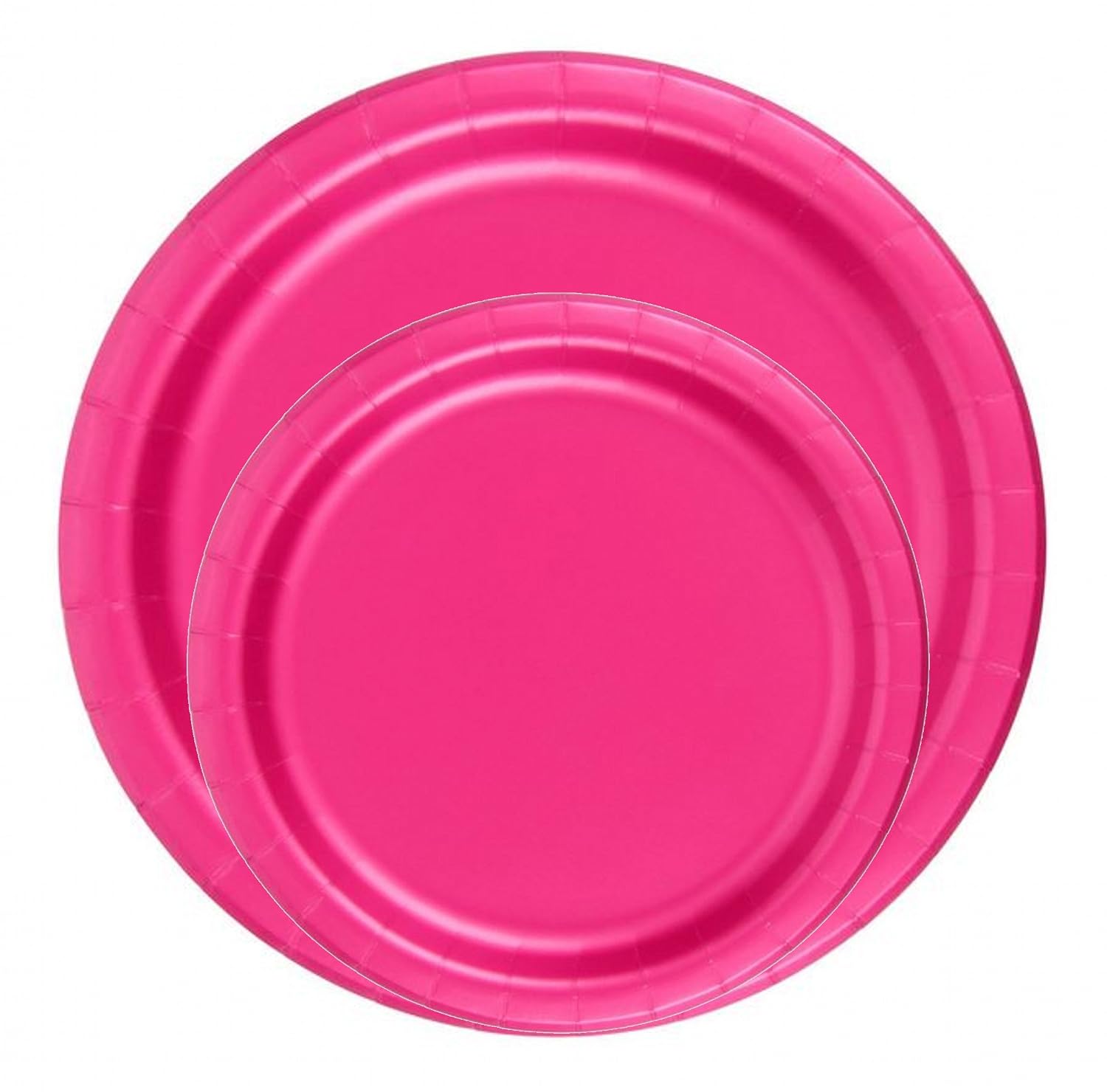 Party Favors Plus Paper Plates Hot Pink 24 Count
