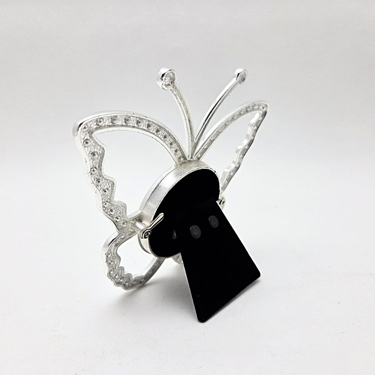 Party Favors Plus Butterfly Photo Frame Silver Metal 2x2 Inch