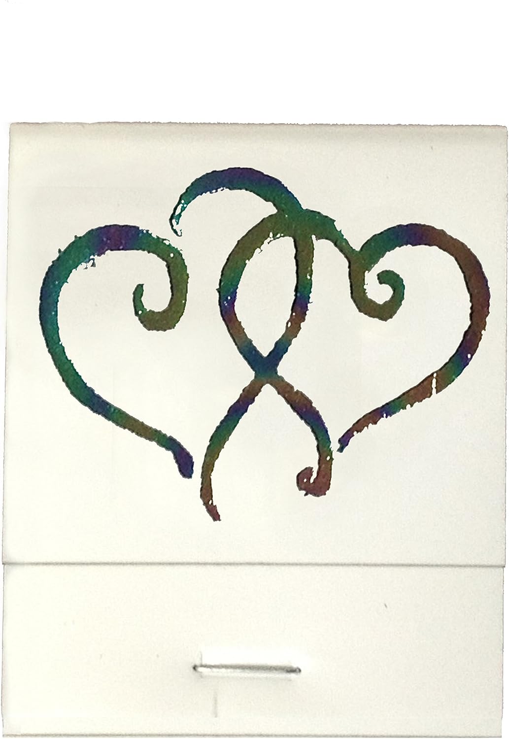 Party Favors Plus White Matchbooks Printed Hearts 50 Count