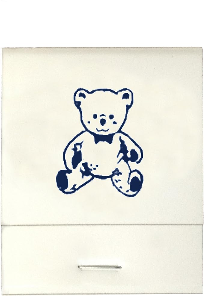 Party Favors Plus White Imprinted Bear Matchbooks 50 Count