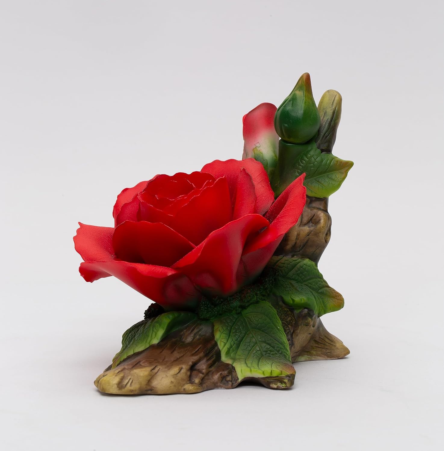 Cosmos Gifts Fine Porcelain Red Rose Flower Figurine 5-3/4" L 5088FIGURINE