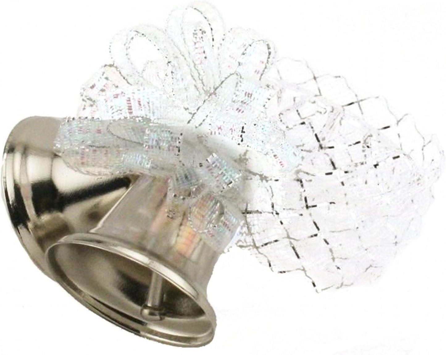 Party Favors Plus Silver Metal Clinking Bells Napkin Rings 8 Count