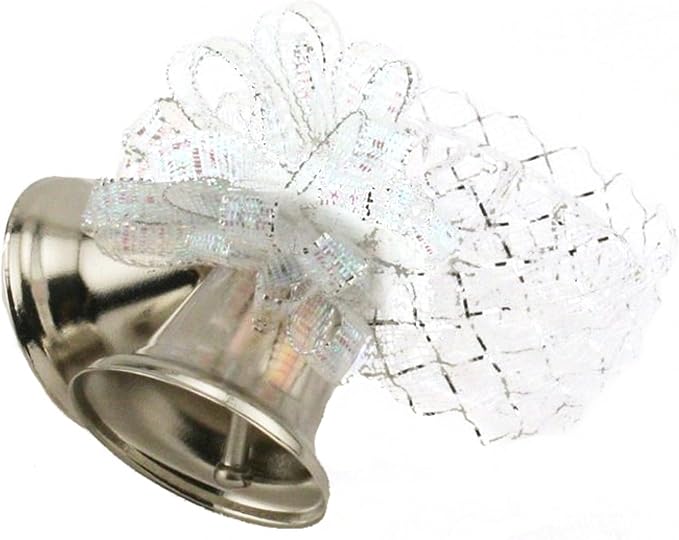 Party Favors Plus Silver Metal Clinking Bells Napkin Rings 8 Count