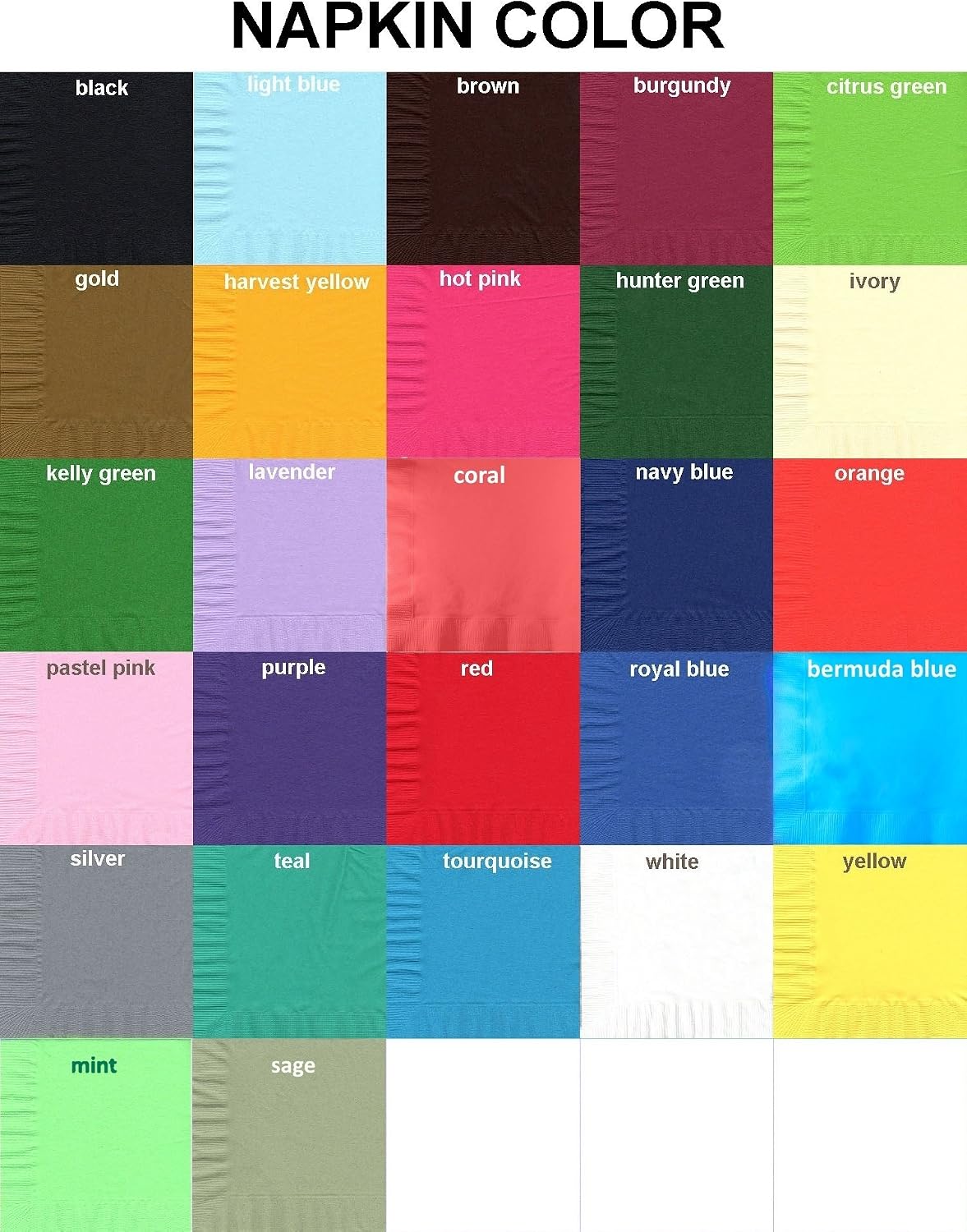 Party Favors Plus Black Beverage Cocktail Napkins 600 Count