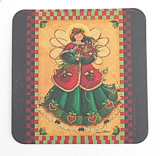 Party Favors Plus Absorbent Paper Coasters Christmas Spirit Designs Multicolor 8 Count