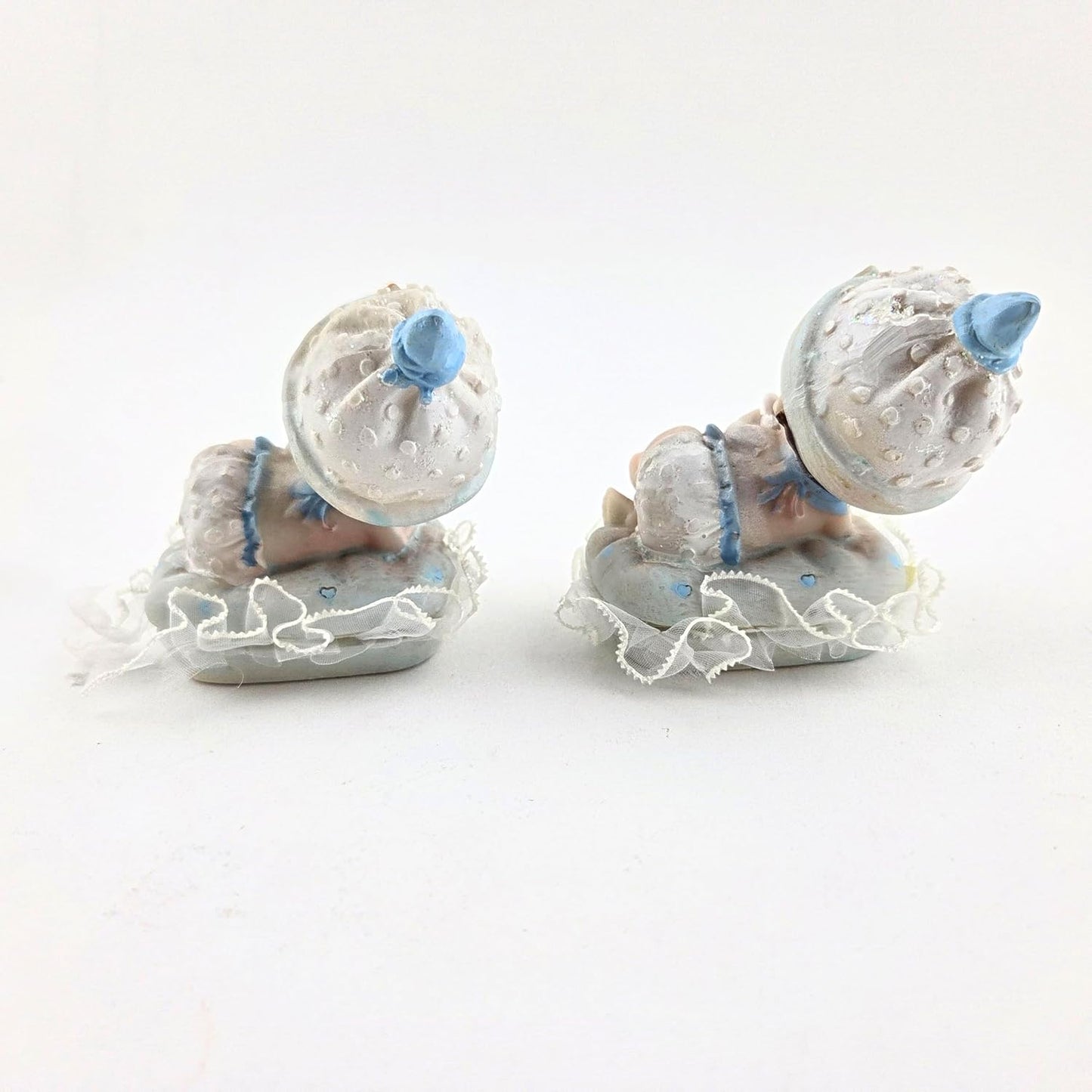 Party Favors Plus Baby Boy on Pillow Figurines Multicolor Polyresin 3 Inch Set of 2