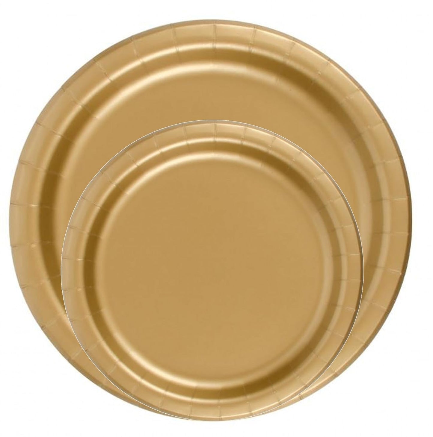 Party Favors Plus Gold Paper Dinner Plates 9 Inch 24 Count
