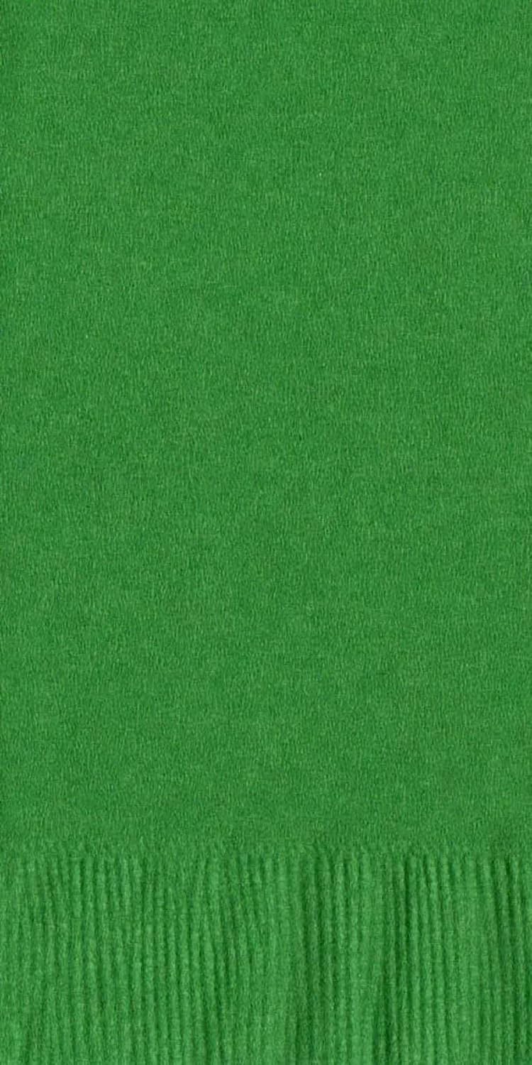 Party Favors Plus 200 Count Kelly Green 2-Ply Paper Dinner Hand Towel Napkins 7.5" x 4.25"
