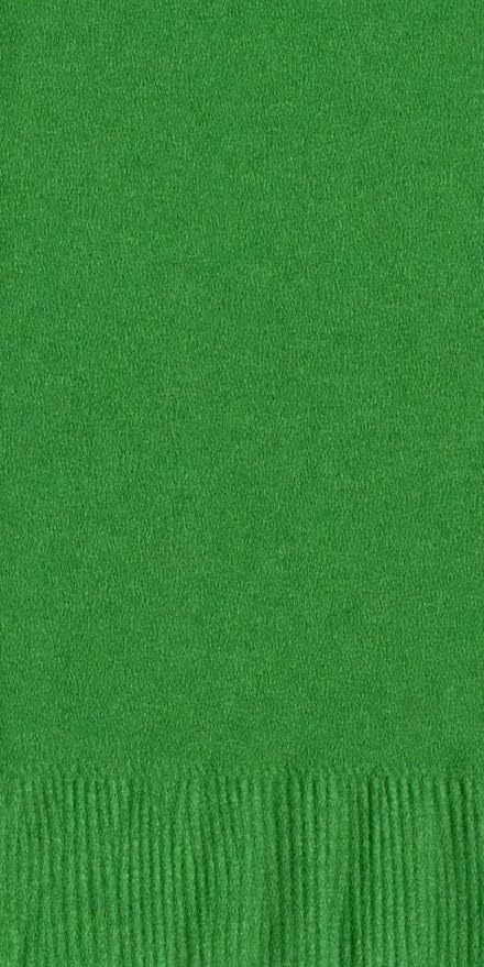 Party Favors Plus 200 Count Kelly Green 2-Ply Paper Dinner Hand Towel Napkins 7.5" x 4.25"