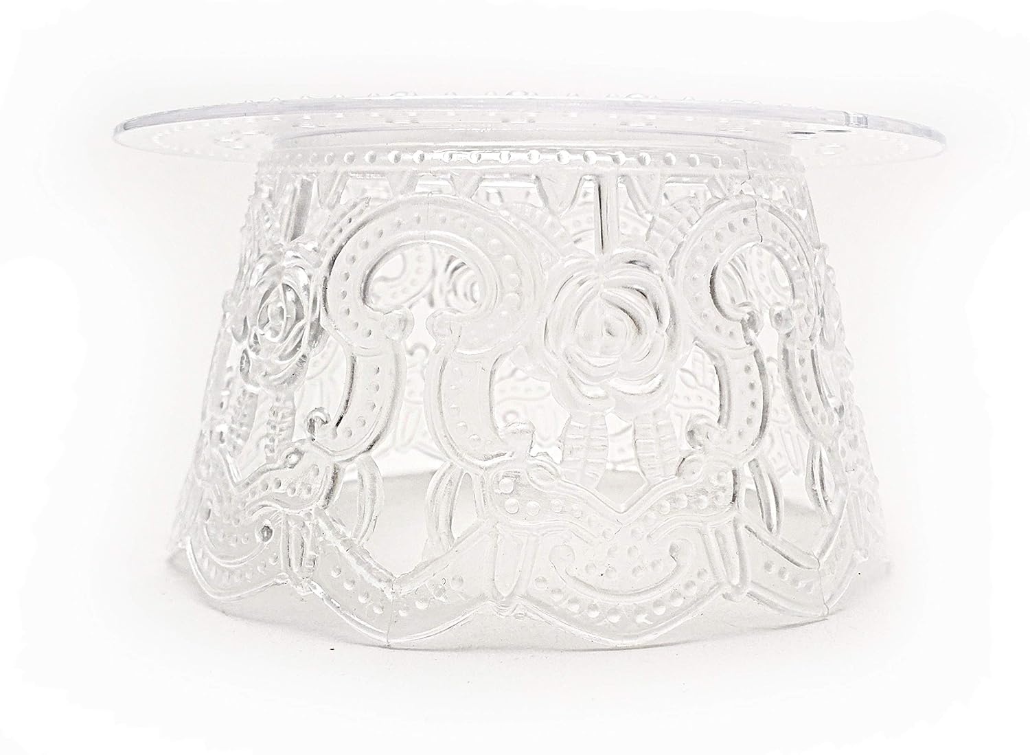 Party Favors Plus Clear Plastic Wedding Cake Top Swans 7 Inch