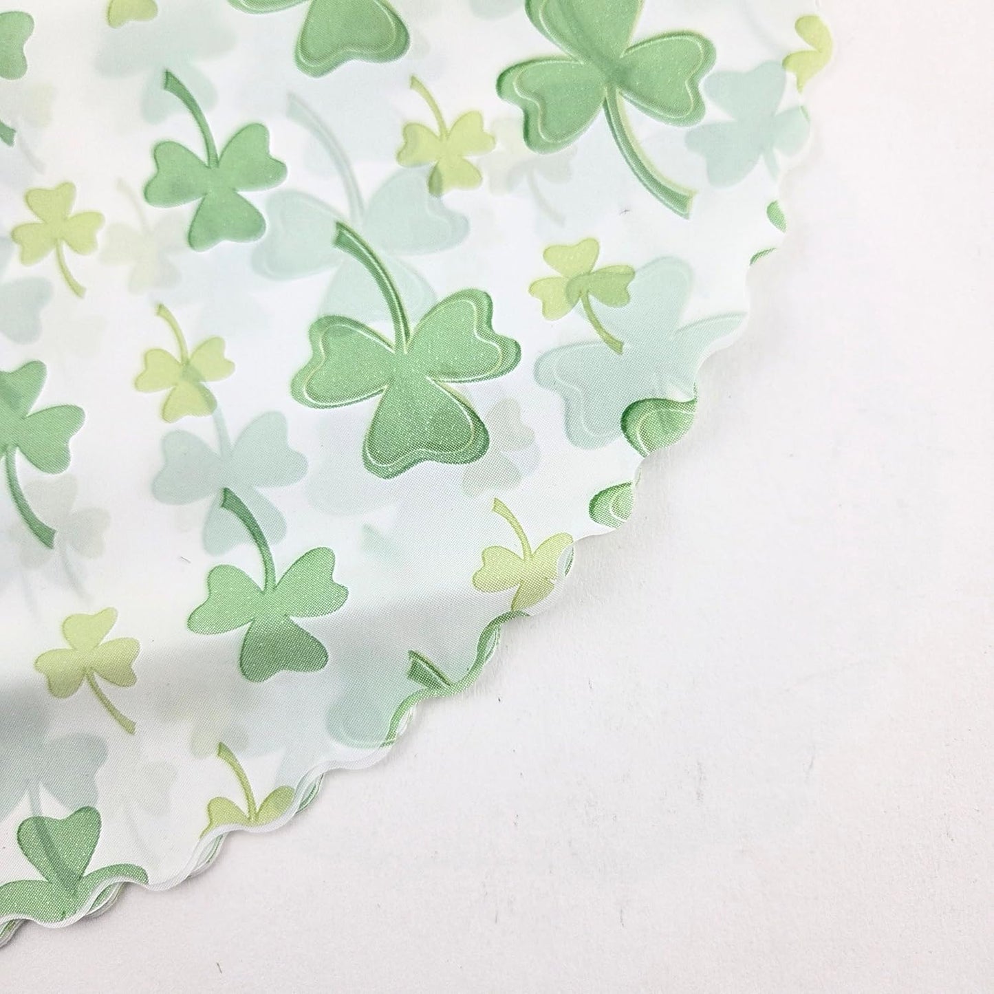 Party Favors Plus White Green Polyresin Shamrock Placemats 14 Inch 24 Pack