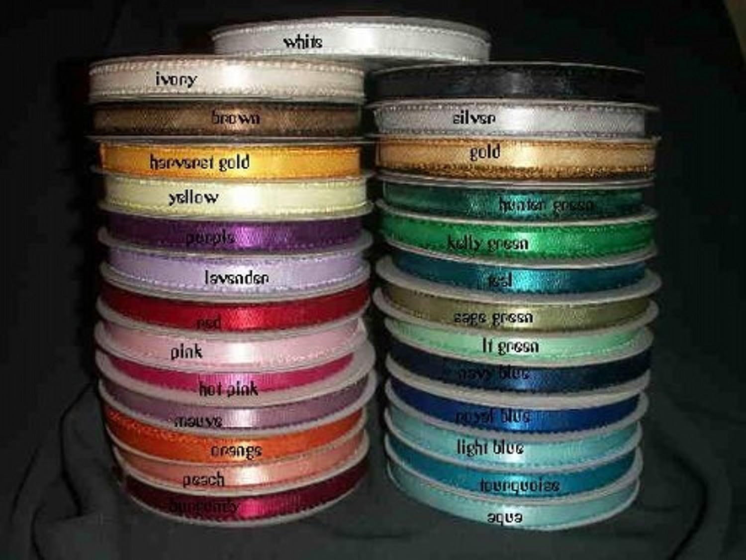 Party Favors Plus Light Pink Double Face Satin Picot Ribbon 50 Yards