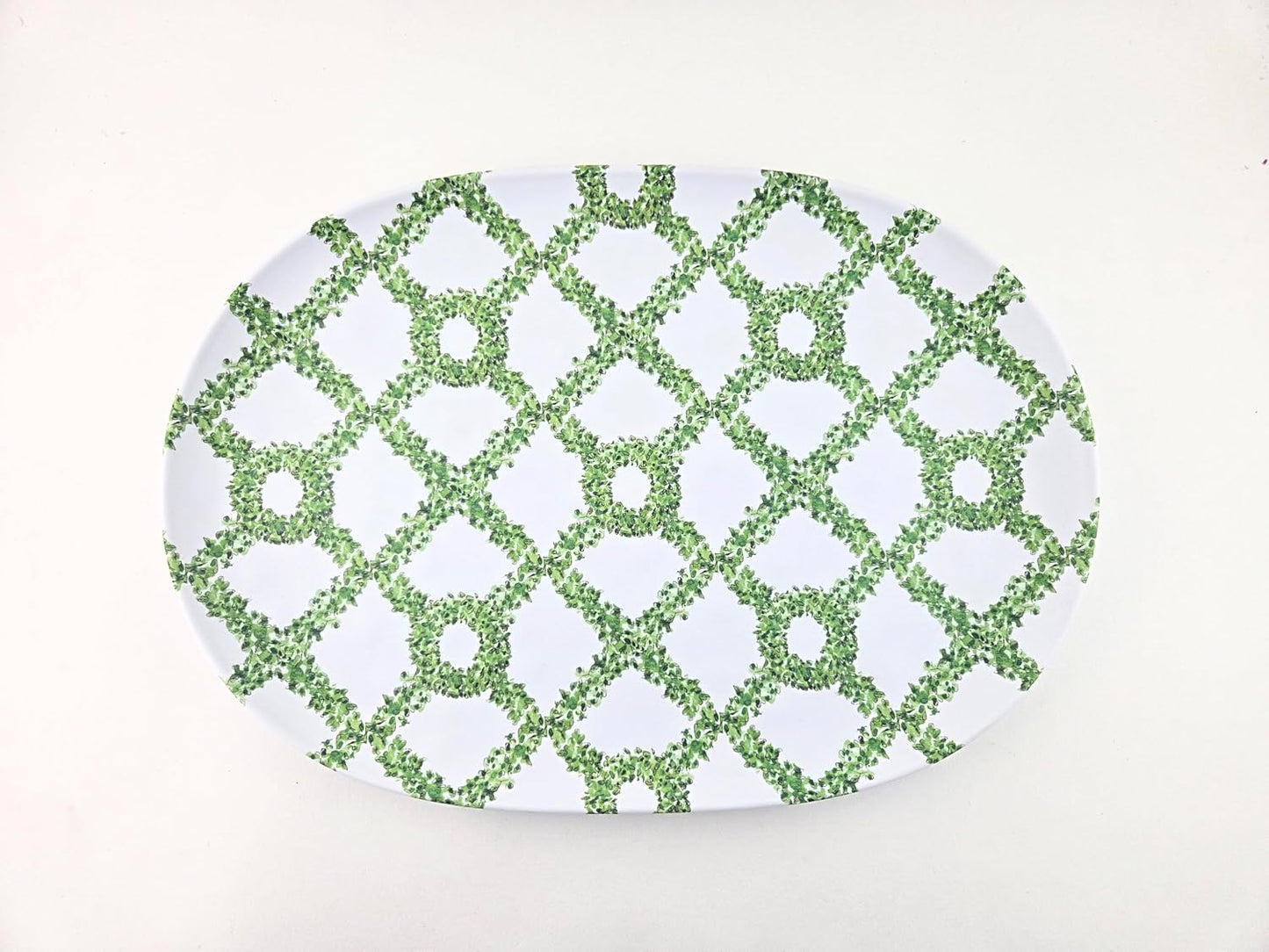 Party Favors Plus Tropiary Trellis Melamine Serving Tray 17 X 12 In