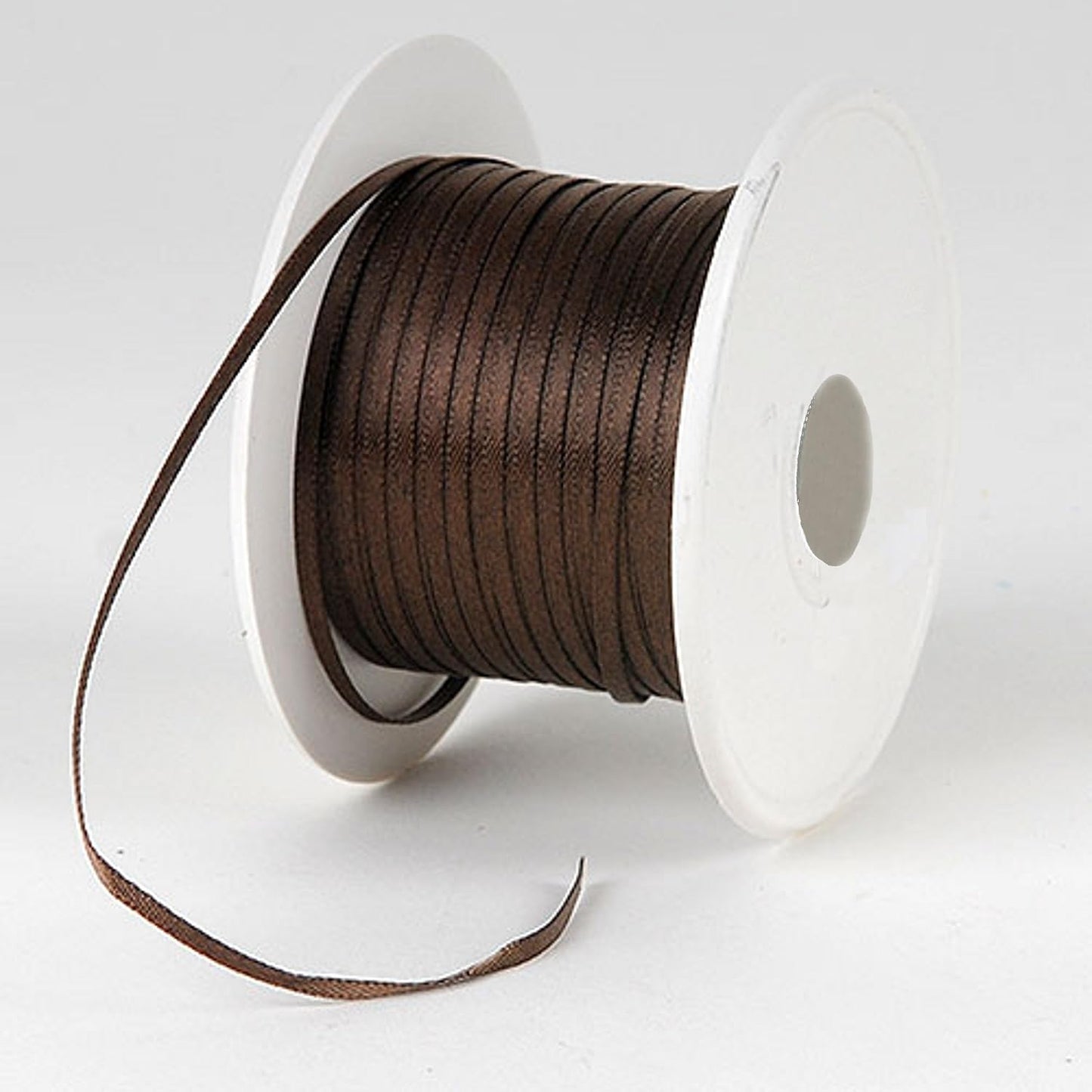 Party Favors Plus Brown Double Face Satin Ribbon 1/8in 100 Yards