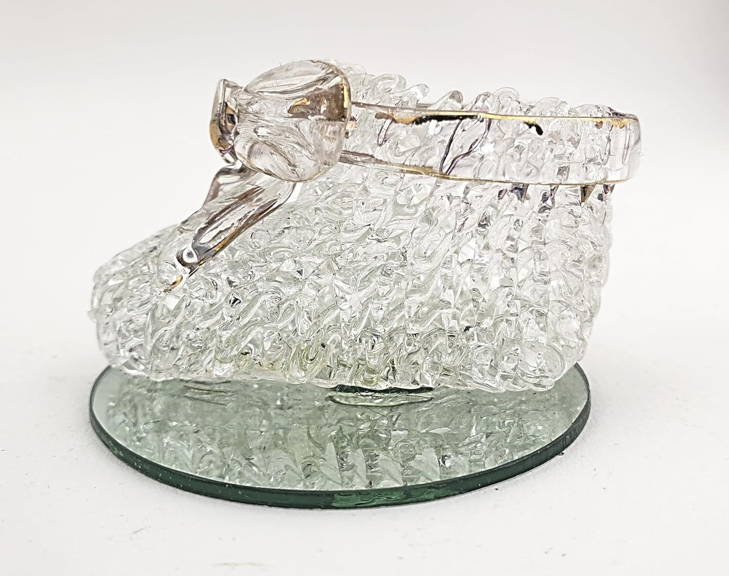 Party Favors Plus Clear Polyresin Crystal Baby Bootie Figurine 1.5 Inch