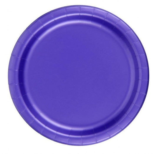 Party Favors Plus Paper Plates Purple 24 Count