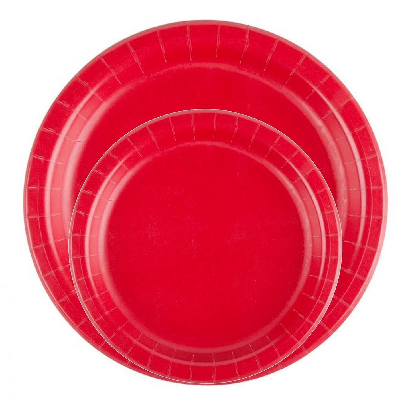 Party Favors Plus Red Paper Dessert Plates 7 Inch 24 Count
