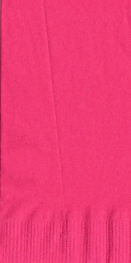 Party Favors Plus Hot Pink Beverage Cocktail Napkins 200 Count