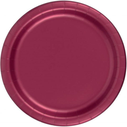 Party Favors Plus Burgundy Paper Plates 48 Count