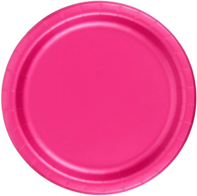 Party Favors Plus Hot Pink Paper Plates 48 Count