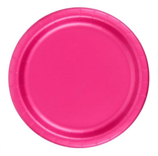 Party Favors Plus Dessert Cake Paper Plates Hot Pink 240 Count
