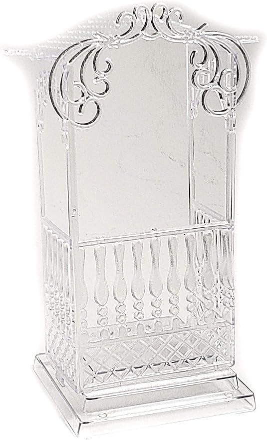Party Favors Plus Clear Plastic Cake Top Stand Square Gazebo 8.5 Inch