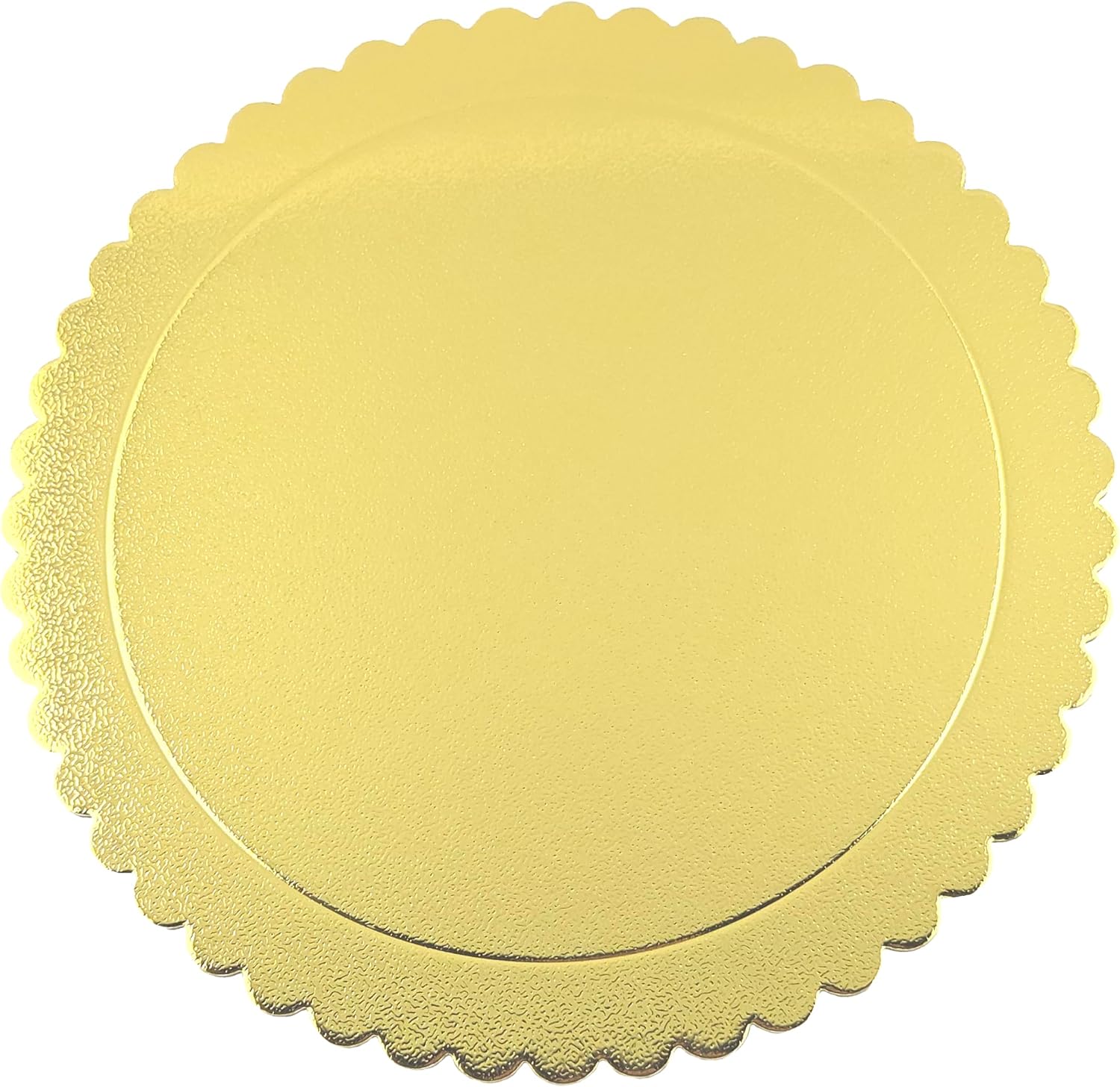 Party Favors Plus Gold Round Cake Boards Scalloped Edge Heavy Duty 10 Inch 5 Count