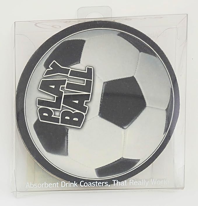 Party Favors Plus Multicolor Paper Coasters Play Ball Motif 8 Count