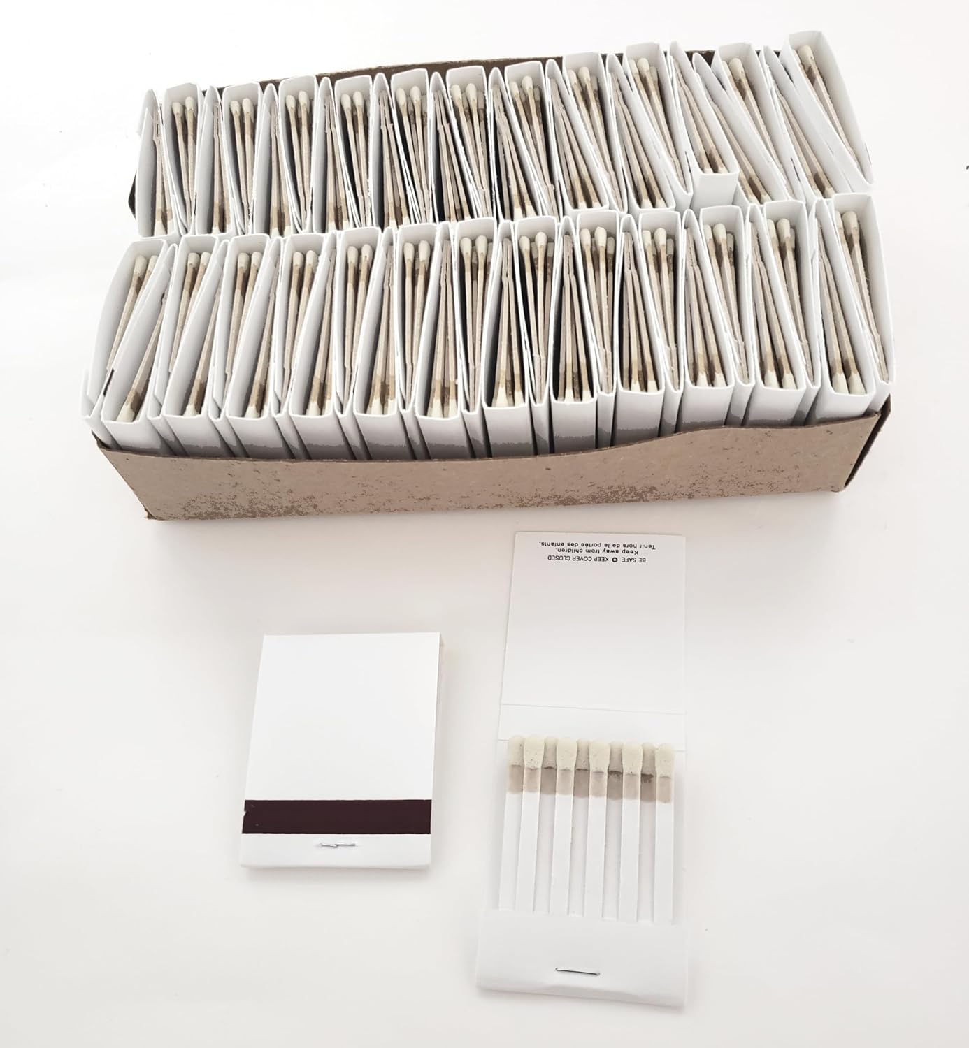 Party Favors Plus Plain White Matches 20 Strike Matchbooks 50-Pack
