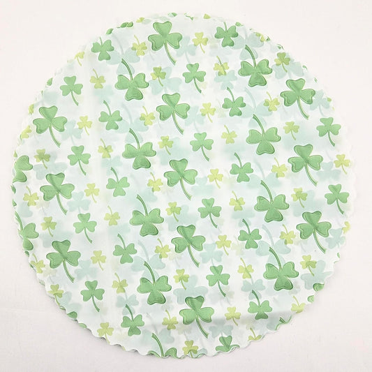 Party Favors Plus White Green Polyresin Shamrock Placemats 14 Inch 24 Pack