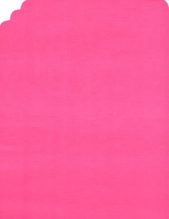 Party Favors Plus Hot Pink Paper Placemats Straight Edge 72 Count