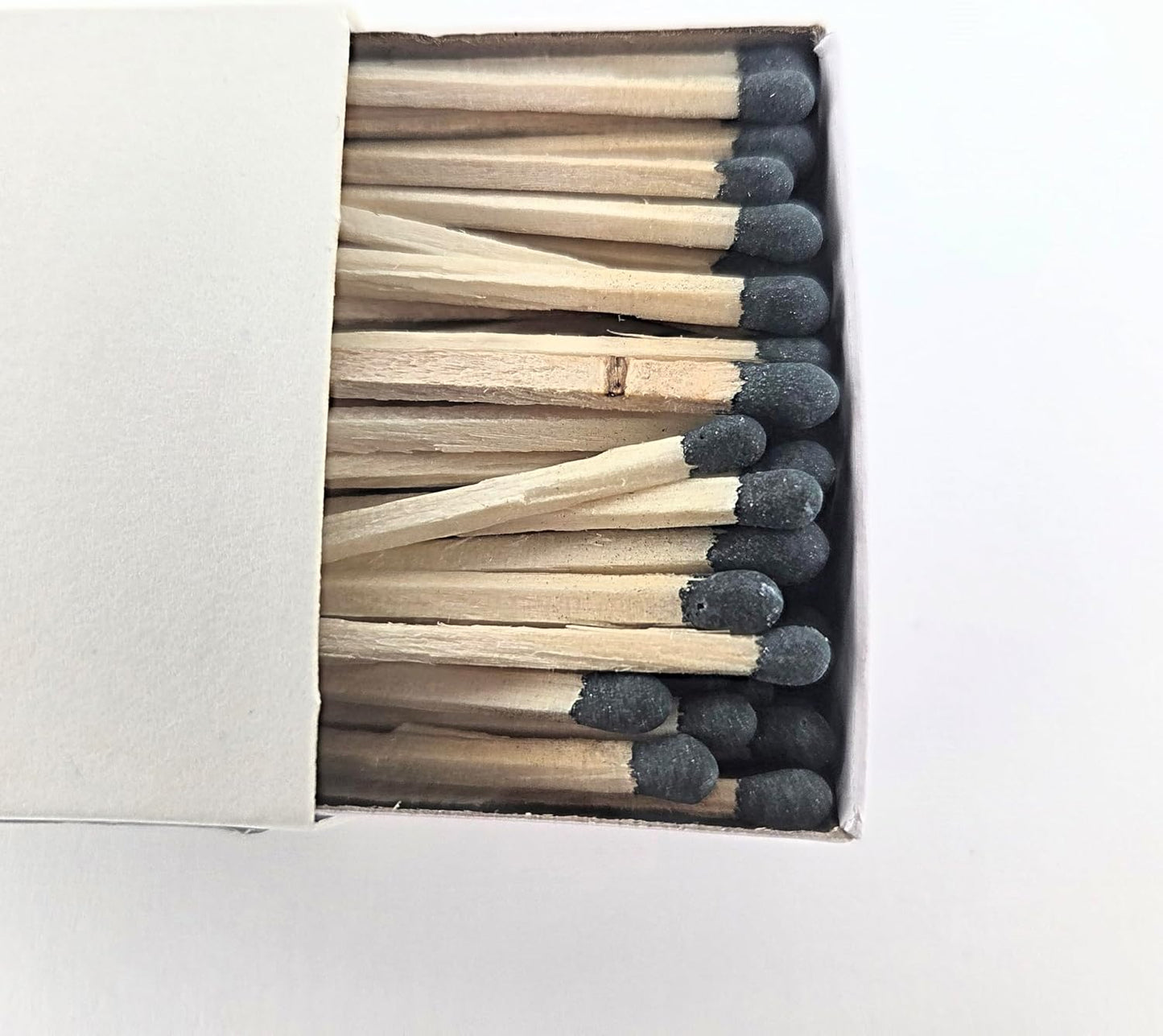 Party Favors Plus Wooden Matches White Box Black Tips 125 Count 4 Pack