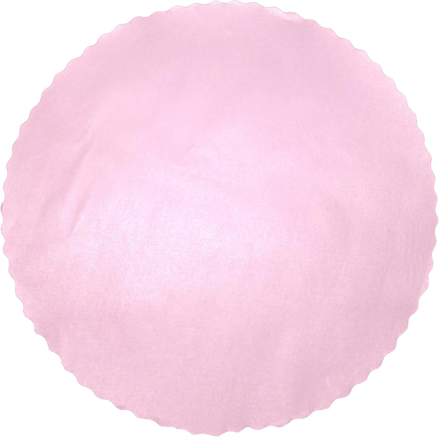 Party Favors Plus Round Paper Placemats Scalloped Pink 14 Inch 24 Count
