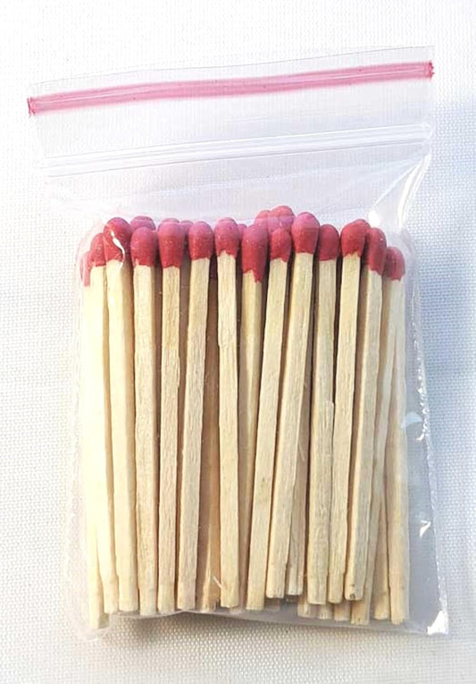 Party Favors Plus Multicolor Wooden Match Sticks 1000 Count 2" with 50 Matchboxes Red