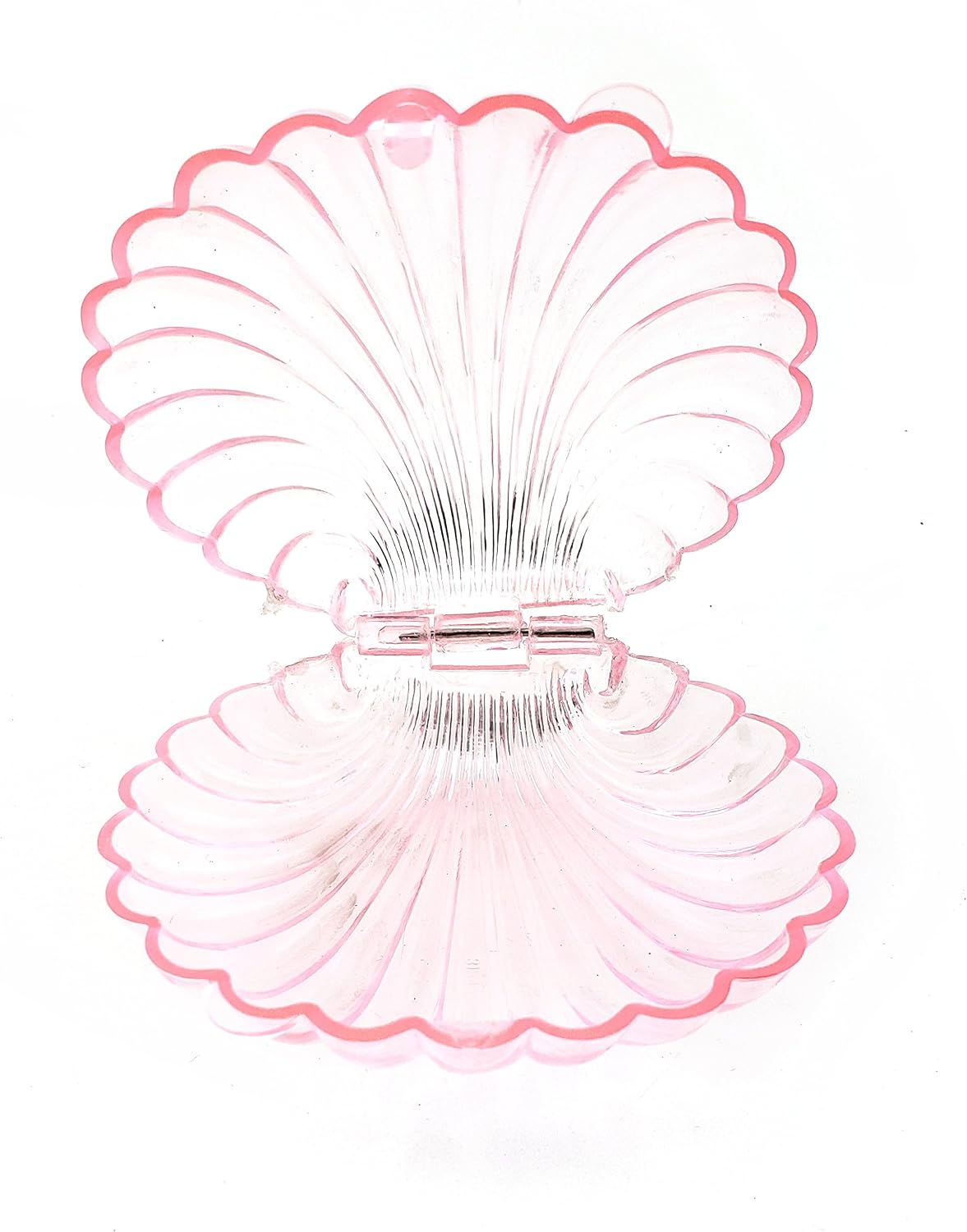 Party Favors Plus Clear Pink Plastic Shell Candy Boxes 12 Count