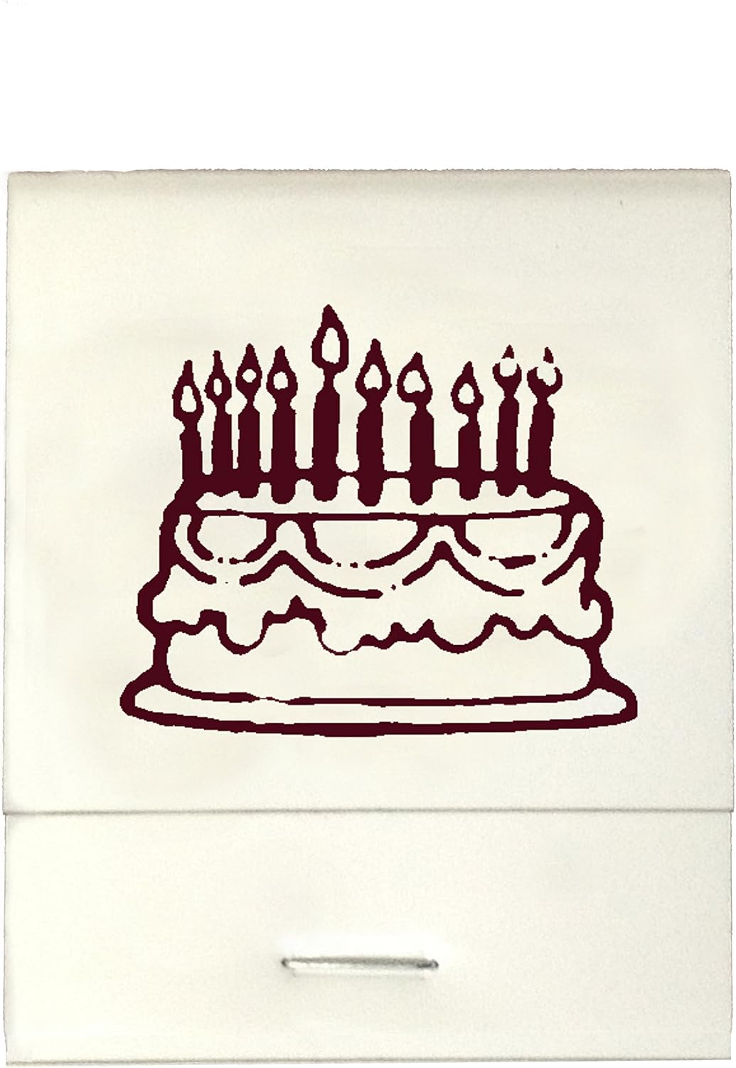 Party Favors Plus White Imprinted Birthday Cake Matches Matchbooks 50 Count