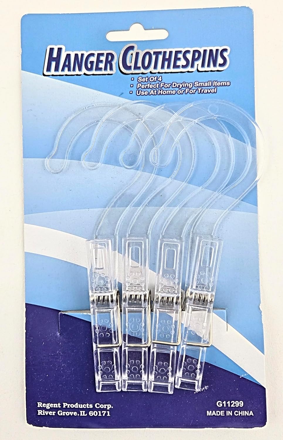 Party Favors Plus Clear Plastic Hanger Clothespins 5.5 Inch 12 Count