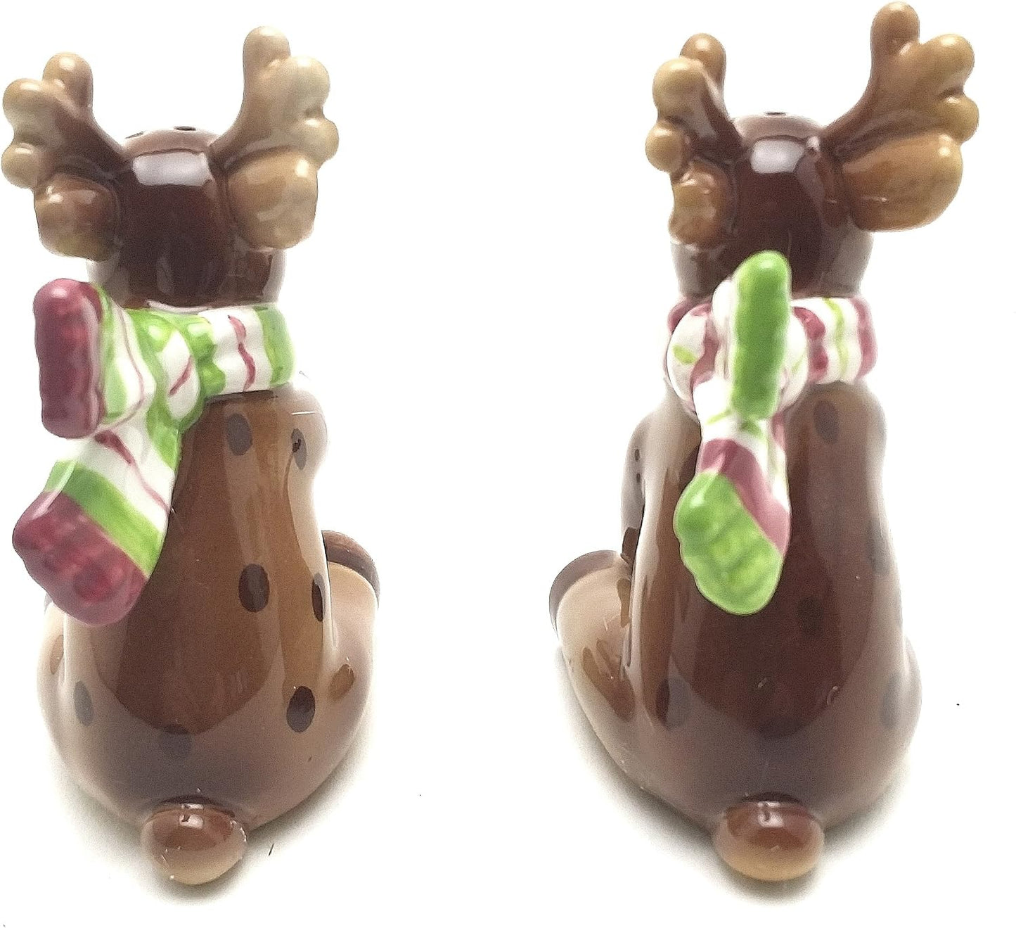 Cosmos Gifts Pair of Holiday Reindeer Friends Salt and Pepper Shakers