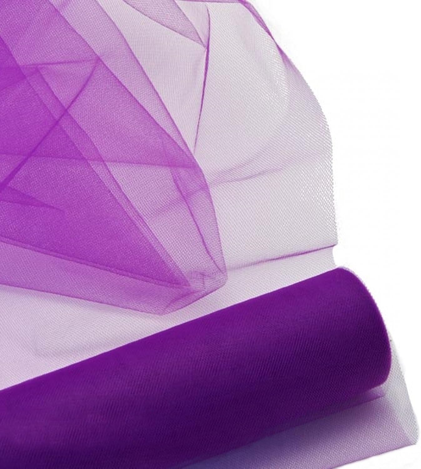 Party Favors Plus Purple Tulle Fabric Bolt 54in x 40 Yards