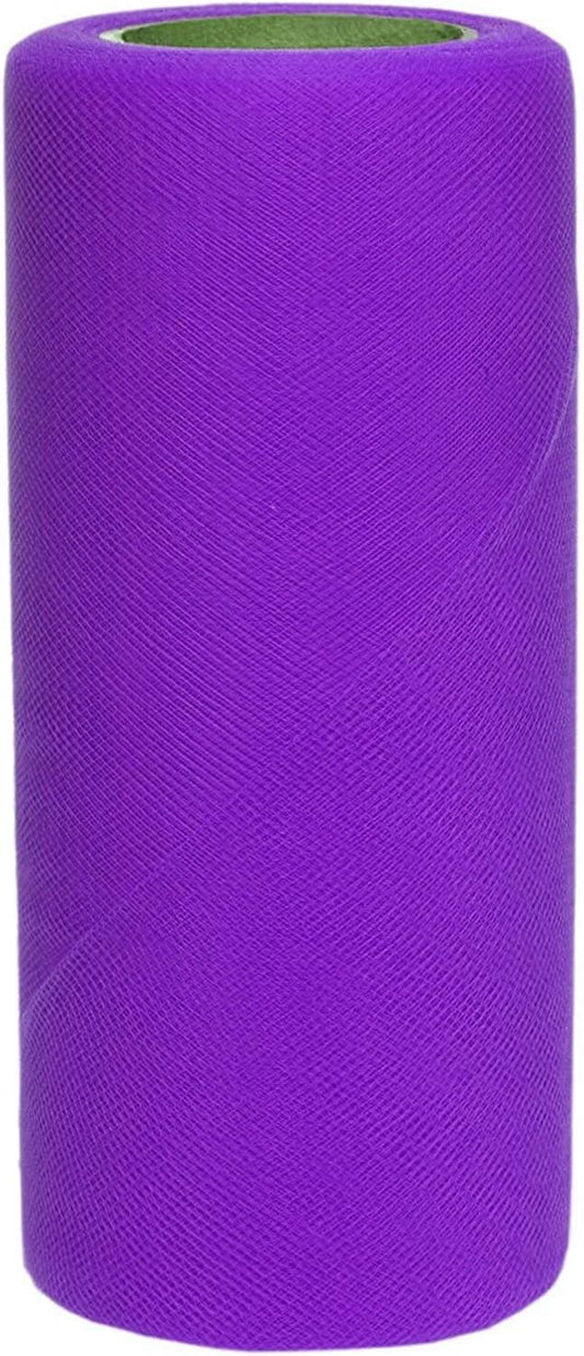 Party Favors Plus Dark Lavender Tulle Fabric Roll 6in X 50yd