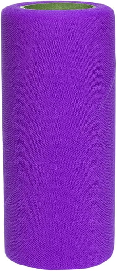Party Favors Plus Dark Lavender Tulle Fabric Roll 6in X 50yd