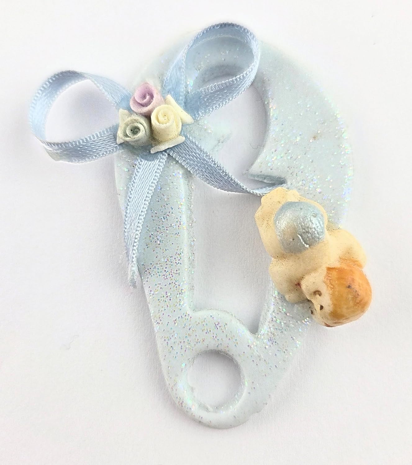 Party Favors Plus Cold Porcelain Capias Figurines Pink Blue 6 Count