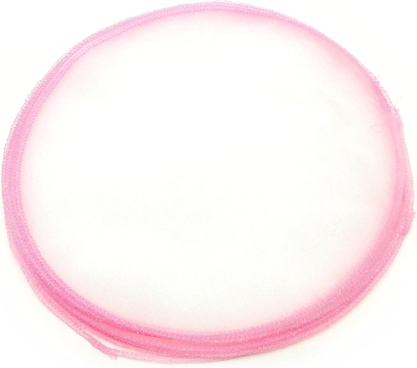 Party Favors Plus Organza Circles Sheer with Pink Edge Favor Wrap 9"